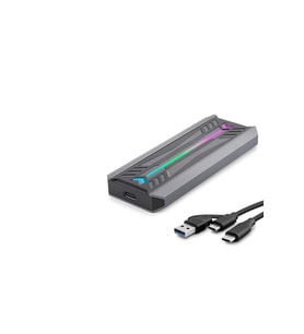 SSD Kutu Type-C 3.1 + Usb3.0 Nvme M2 Chıp Rtl9210 Siyah HDX1775