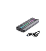 SSD Kutu Type-C 3.1 + Usb3.0 Nvme M2 Chıp Rtl9210 Siyah HDX1775