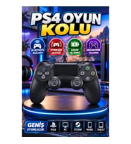 V2 Bluetooth Titreşimli Oyun Kolu – PS4, PC, Steam, Mobil ve Tablet Uyumlu