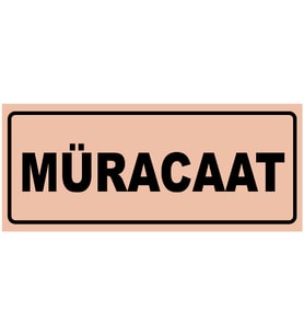 MÜRACAAT YAZILI YÖNLENDİRME LEVHASI (Bakır)