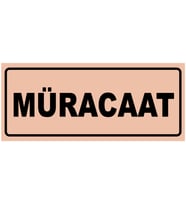 MÜRACAAT YAZILI YÖNLENDİRME LEVHASI (Bakır)