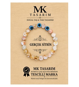 GERÇEK SİTRİN TAŞI BİLEKLİK MK.7000.856- RAHATLIK-DİNGİNLİK-ENERJİ- STRES BİLEKLİĞİ- RENKLERİ BOYA DEĞİLDİR -KENDİ RENGİDİR