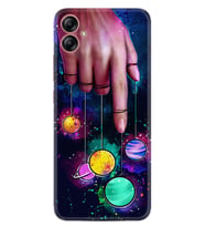 Samsung Galaxy A05 Kılıf Silikon Desen Özel Seri Finger planet 1740