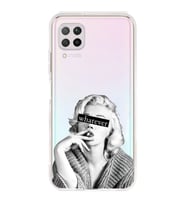 Huawei P40 Lite Uyumlu Marilyn Monroe Desenli Şeffaf Telefon Kılıfı