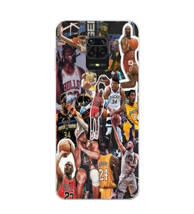 Redmi Note 9 Pro / 9s Uyumlu Basketbol Tasarımlı Şeffaf Telefon Kılıfı