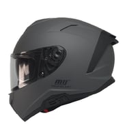 Motosiklet Kaskı Full Face Double Güneş Vizörlü ECE 22.06R Motor Kask Matt Grey