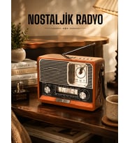 Ahşap Görünümlü Radyo Usb,Aux Sd Kart Girişli