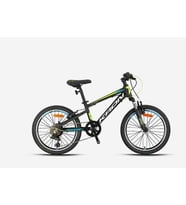BIKEBAKA  XC 75 - 20 MTB - 11' - 7 Vites - V.B - Mat Siyah-Beyaz/Neon Sarı/Mavi