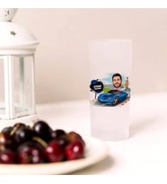 Mavi Spor Araba ve Ben Karikatürlü Rakı Bardağı 2’li Set