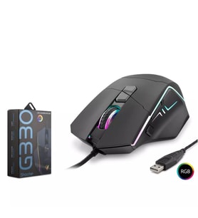 Hadron Shooter G330 RGB Gaming Mouse - 6400 DPI 8 Tuşlu 1.5m - Siyah