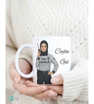 KupiCraft Kişiye Özel Tasarım Özel güvenlik Kupa Bardak,İsimli,Komik,Karikatürlü,Logolu (Parlak Beyaz)