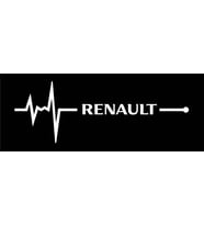 Ren ault Nabız Kalp atışı sticker kelebek cam