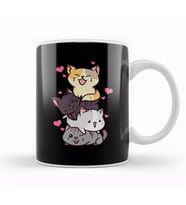 Funny Cat Mountain Meowtain Kitty Pun Kupa Bardak Porselen