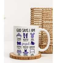 God Says I Am Temalı Kupa Bardak