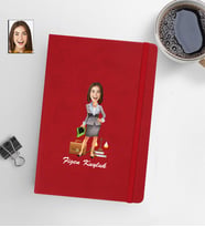 Kişiye Öze Avukat Kadın Model 13x21 Kırmızı Defter-27