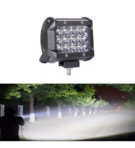 Off Road Led Lamba Yayıcı Beyaz Kare Sis Farı Projektör 45W 12 Led Metal Çalışma Lambası 1 Adet