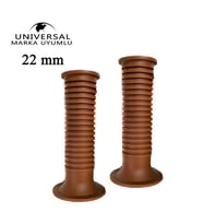 Chopper Cafe Racer Universal 22 mm Slikon Elcik Seti Kahve