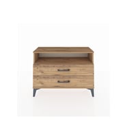 Arges Şifonyer Tek Raflı 2 Çekmeceli 88x30x64 Çam-Çam