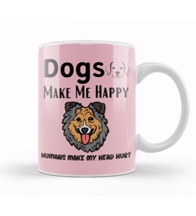 Funny Dog Lover Gift For   Men Kupa Bardak Porselen
