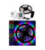 5 Metre Rgb Şerit Led Seti-İç ve Dış Mekan Silikonlu-Tak Çalıştır (5343)