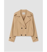 LCW EVERYDAY Bej Kruvaze Yaka Oversize Kadın Trençkot