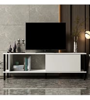 TV Sehpası Rosso Beyaz Siyah 150 cm