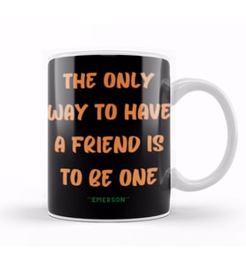 Friendship Quotes DAY ideas LOVE gift Emerson Kupa Bardak Porselen
