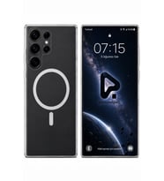 Galaxy S25 Ultra Şeffaf Mika Sararmaz Sert Magsafe Kılıf