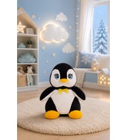 Harika Peluş 85 cm Penguen Sevgiliye Özel (Siyah-Sarı)