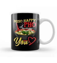 Cute & Funny Miso Happy Pho You Miso Soup Pun Kupa Bardak Porselen