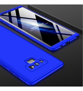 Galaxy Note 9 Kılıf Zore Ays Kamera Çıkıntılı 360 Tam Korumalı (Mavi)