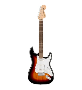 Squier 0378000500 Affinity Stratocaster Elektro Gitar (3-Color Sunburst) Laurel Klavye Geleneksel Sunburst ve Seramik Manyetikler