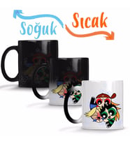 Powerpuff Girls 05 Sihirli Kupa Bardak Porselen