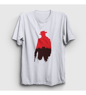 Presmono Unisex Beyaz Waggon Film Django Unchained T-Shirt 243873tt