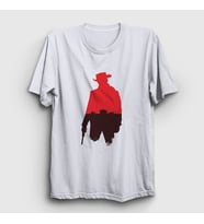 Presmono Unisex Beyaz Waggon Film Django Unchained T-Shirt 243873tt