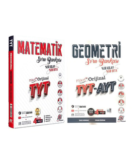 Orjinal TYT Mikro Matematik ve Geometri Soru Bankası Seti 2 Kitap