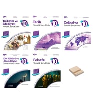 10. Sınıf Joket Edebiyat Tarih Coğrafya Felsefe Din Tematik Soru Bankası 5li Set + Telefon Standı