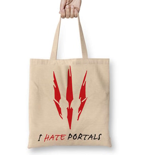 The witcher I Hate Portals Bez Çanta Uzun Saplı
