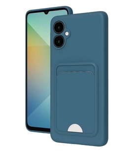 Galaxy A06 Kılıf Kelvin Kartvizitli Silikon - Mavi