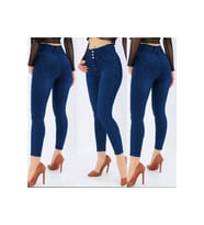 Yüksel Bel Likralı Kot Pantolon (Gri)