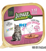 Jungle Yavru Kedi 100g Sütlü/Tavuk.Ezme/Pate Skt : 08/2028
