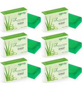 Agarta El Yapımı Doğal Sabun 150GR Aloe Vera (6 Lı Set)