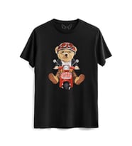 Ride On Tedy Bear Siyah Tshirt