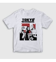 Presmono Unisex Çocuk Beyaz Gang V2 Anime Tokyo Revengers T-Shirt 259899tt