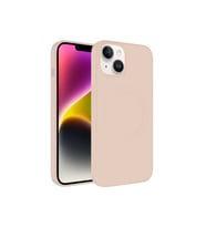 Apple iPhone 14 Uyumlu Kılıf M-safe Wireless Şarj Özellikli Pastel Renk Silikon Zore Plas Kapak (Açık Pembe)