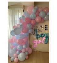 Cinsiyet Belirleme Boy Girl Zincir Balon Set