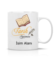 Tarih Öğretmeni Tasarım İsim Yazılı Hediye Çay Kahve Kupa Bardak-Öğretmenler4