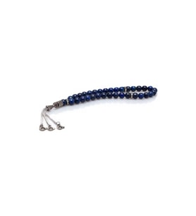 Alnis Atelier Ay Yıldız İmameli Lapis Lazuli Doğal Taş Tesbih (Lacivert)
