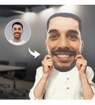 Yüz Kafa Yastık Fotoğraflı Şekilli Yastık Kişiye Özel