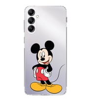 Samsung Galaxy A24  Kamera korumalı Kapak Mickey Mouse Tasarımlı  Şeffaf Kılıf